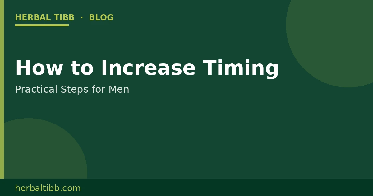 How to Increase Timing – Practical Guide
